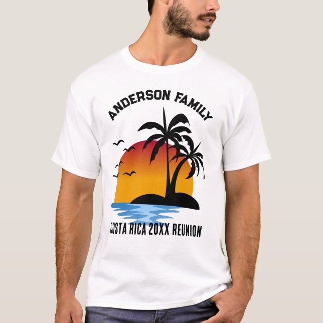 Custom Retro Reunion  T-Shirt (Front)