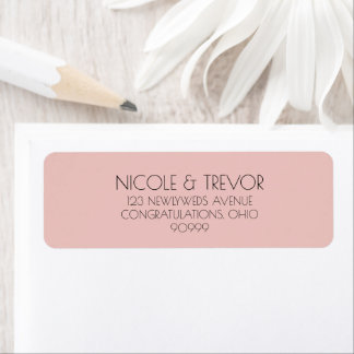 Custom Retro Solid Colour Return Address