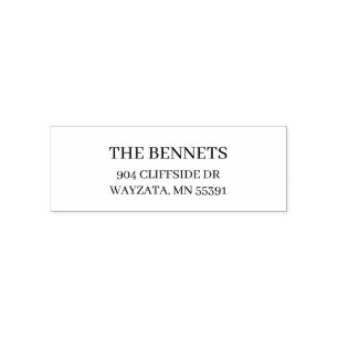 Custom Return Address Classic Wedding Event Invite Self-inking Stamp