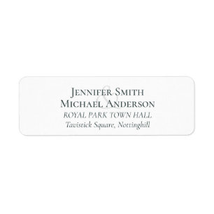 Custom Return Address Labels Templates Classic