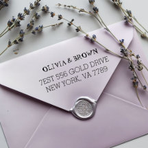 Custom Return Address Rubber Stamp | Personalized