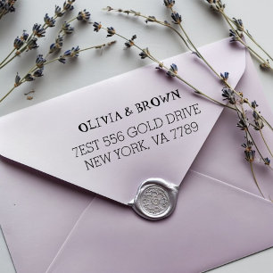 Custom Return Address Rubber Stamp Personalized