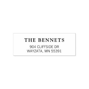 Custom Return Address Stamp Classic Wedding Stamp