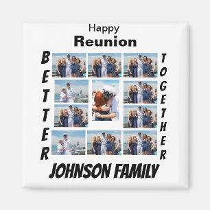 Custom Reunion 11 Photo Collage  Magnet