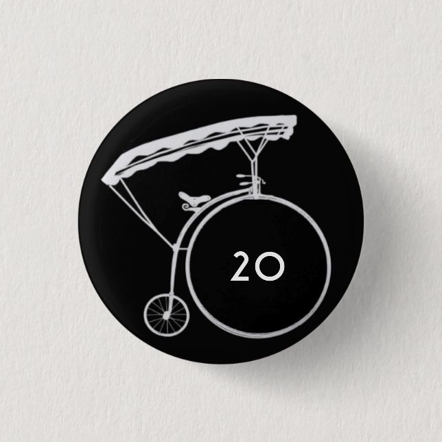 Custom reverse villager badge 1 inch round button (Front)