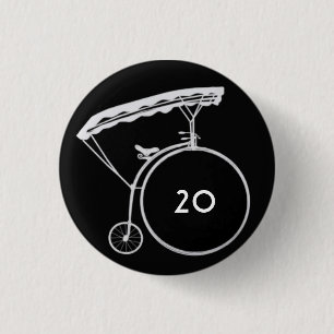 Custom reverse villager badge 1 inch round button