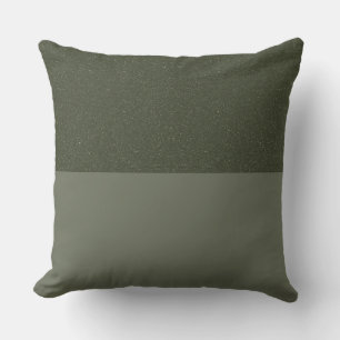 Custom Reversed Horizontal Moss Green Throw Pillow
