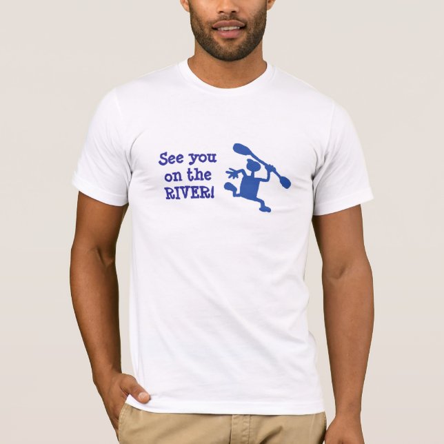 Custom River Wacky Kayak T-Shirt (Front)