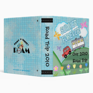 Custom Road Trip Summer Vacation Photo Binder