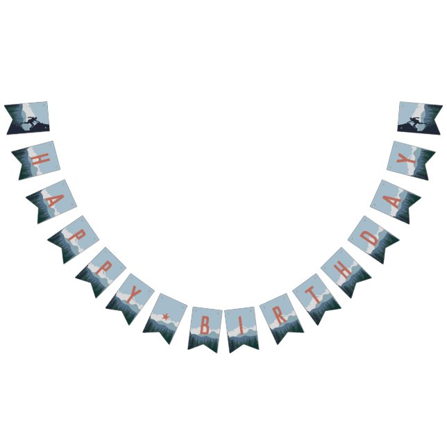 Custom Rock Climbing Theme Birthday Party Bunting Flags (All)