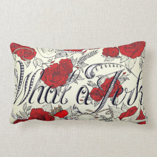 Custom Rockabilly Tattoo Design Double Sided Lumbar Pillow
