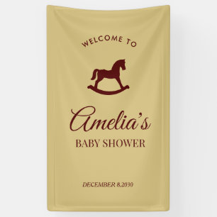 Custom Rocking Horse baby shower Banner