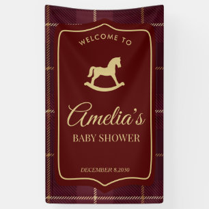 Custom Rocking Horse baby shower Banner