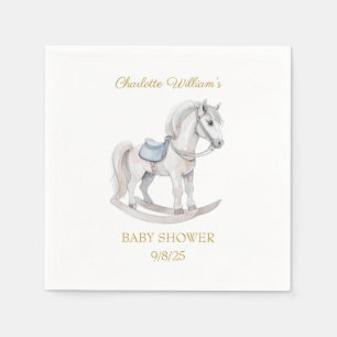 Custom Rocking horse Baby Shower Napkin