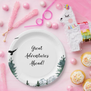 Custom Rocky Mountain Adventure Baby Plates