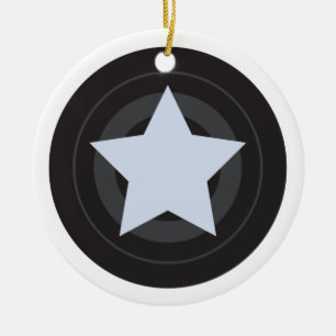 Custom Roller Derby Jammer Star Ceramic Ornament