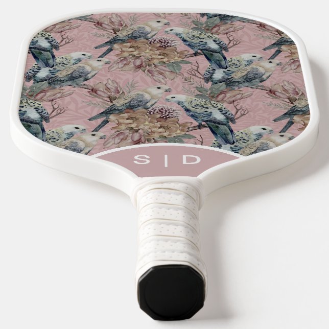 Custom Romanic Australian Pale-headed Rosella  Pickleball Paddle (Laydown)