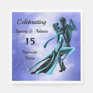 Custom Romantic Couple Dance Tango  Napkin