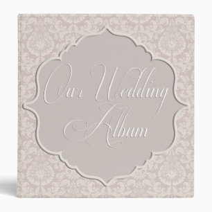 Custom Romantic Elegant Wedding Photo Album Binder
