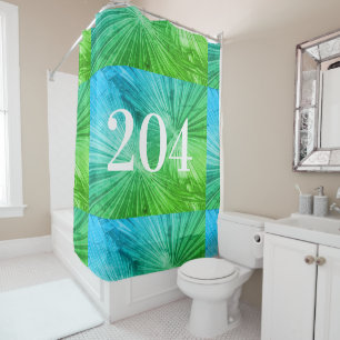 Custom room number tropical palm leaf photo