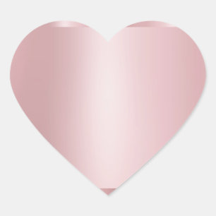 Custom Rose Gold Blank Template Modern Elegant Heart Sticker