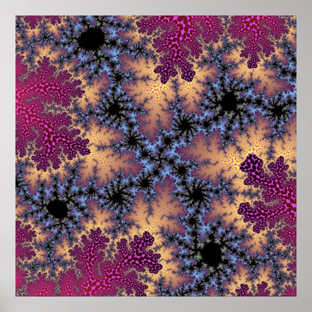 Custom Rose Peach Speckle Poster (Front)
