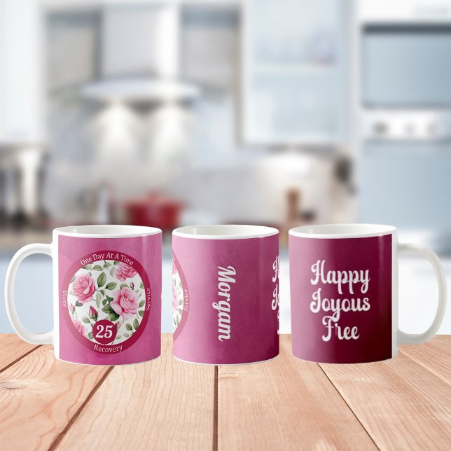 Custom Rose Recovery Milestone Gift for Her Coffee Mug (Creator Uploaded)