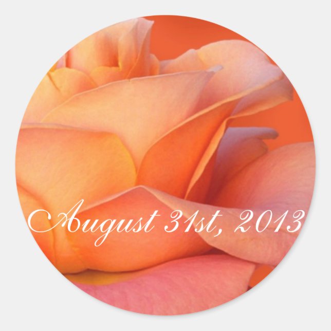 Custom Rose Stickers & Envelope Seal Templates (Front)