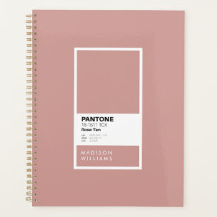 Custom Rose Tan Notebook Personalized Journal Planner