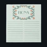 CUSTOM Rose Wreath Grocery Shopping To-Do List Notepad<br><div class="desc">Make your to-do or shopping lists in style with this customizable grocery shopping,  meal planning or to-do list notepad. Customize or add text to suit your needs. Keep or delete the lines too. Check my shop for more sizes and styles!</div>