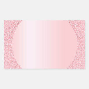 Custom Rosegold Glitter Blank Trendy Template Sticker