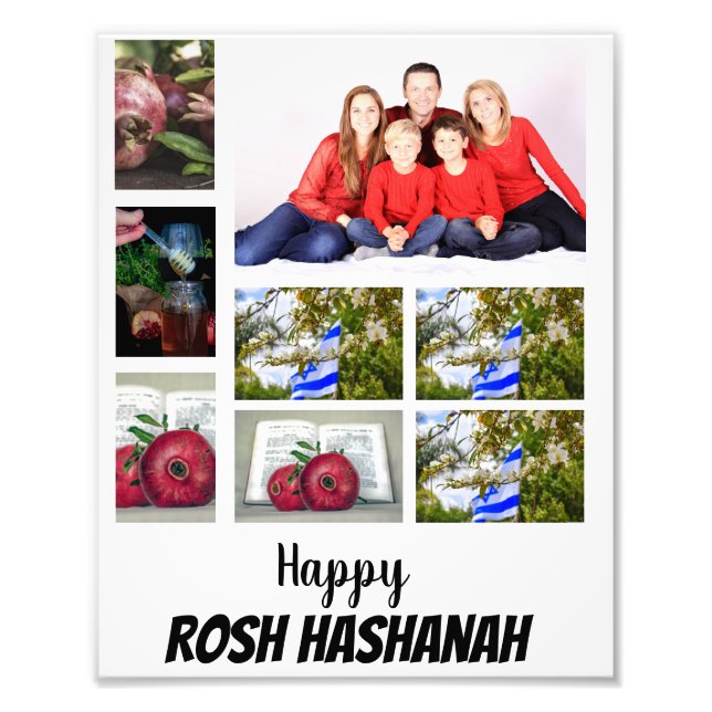 Custom Rosh Hashanah 8 Photo Collage (Front)
