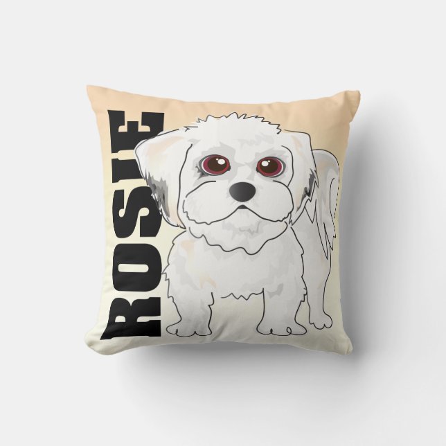 CUSTOM "ROSIE" Dog Pillow (Front)
