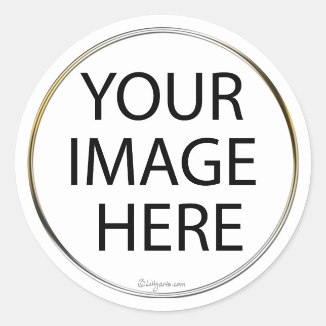 Custom Round Envelope Seals / Stickers (Front)