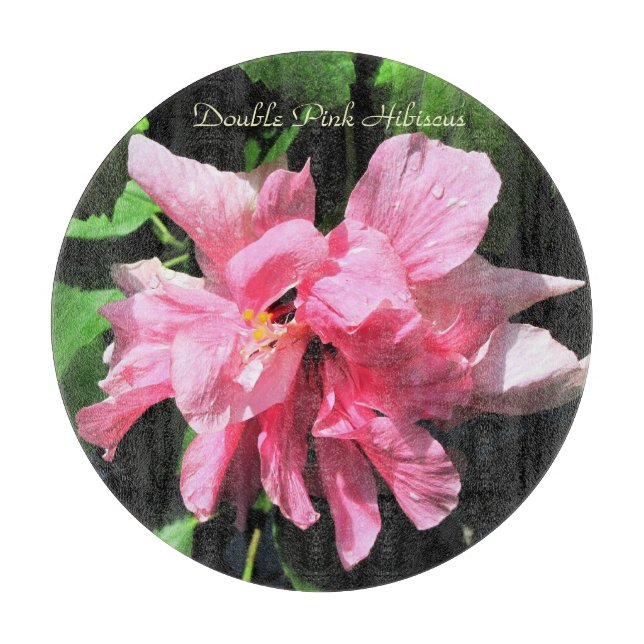 Custom Round Glass Cutting Board/Trivet  12" Board (Front)