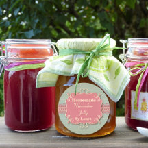 Custom Round Homemade Country Jelly Label Sticker