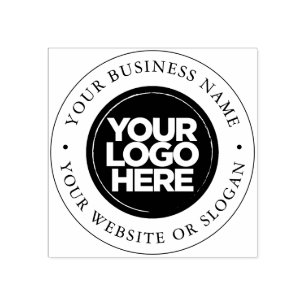 Custom Round Logo Rubber Stamp