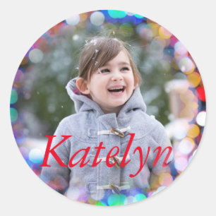 Custom Round photo Sticker