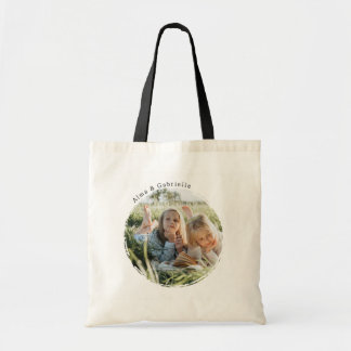Custom Round Photo Toilet Bag,Text Tote Bag