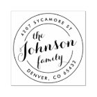 Custom Round Return Address Stamp