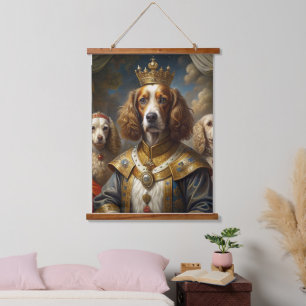 Custom Royal Pet Portrait Noble Digital Art Hanging Tapestry