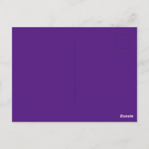 Custom Royal Purple Picture-Perfect Standard  Postcard