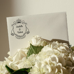 Custom Royal Wedding    Rubber Stamp