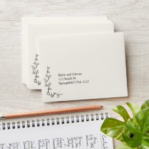 Custom RSVP Return Envelopes - Self-addressed