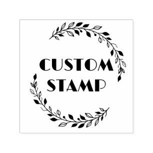 Custom rubber stamp, logo stamp, business branding self-inking stamp