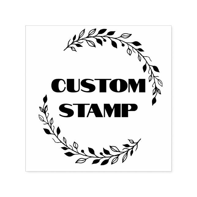 Custom rubber stamp, logo stamp, business branding self-inking stamp (Design)