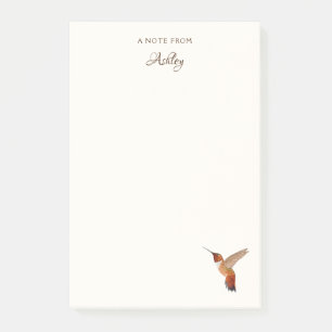 Custom Rufous Hummingbird Notes