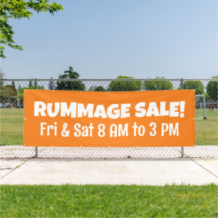 Custom Rummage Sale Banner
