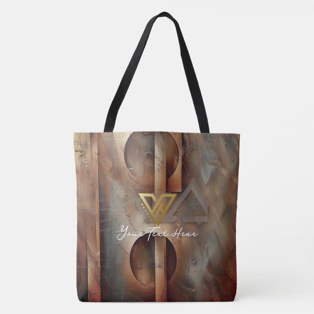 Custom : Rustic Abstract Tote (Front)