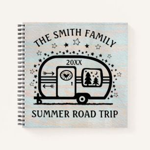 Custom Rustic Camping Camper Trailer Rv Lifestyle Notebook